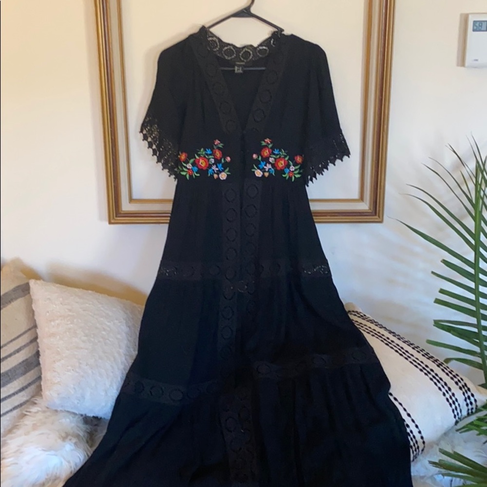 Long black dress